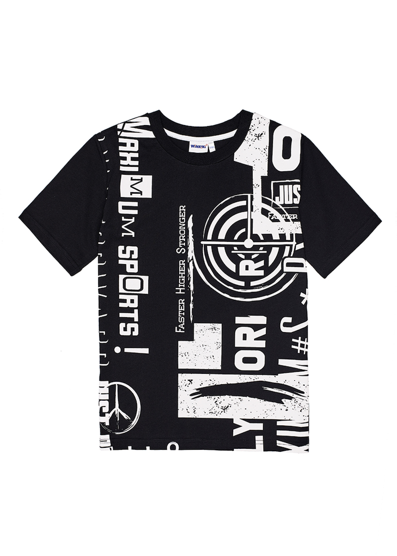 Chlapecké tričko - Winkiki WSB 91459, černá Barva: Černá, Velikost: 164