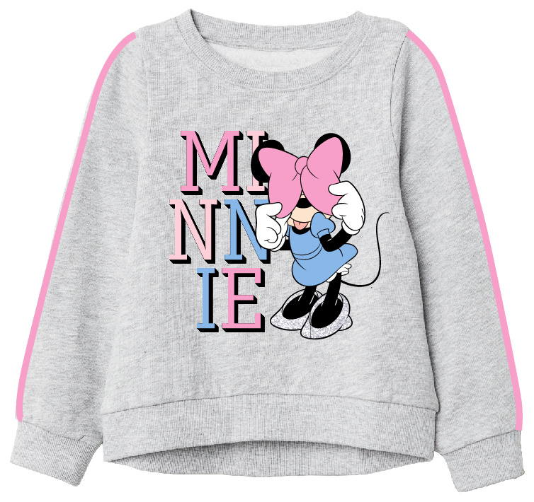 Minnie Mouse - licence Dívčí mikina - Minnie Mouse 52188381, šedá Barva: Šedá, Velikost: 110