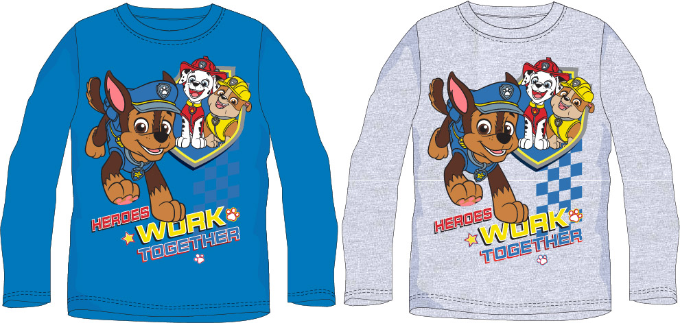 Paw Patrol - Tlapková patrola -Licence Chlapecké tričko - Paw Patrol 52021189, světle šedá Barva: Šedá, Velikost: 122