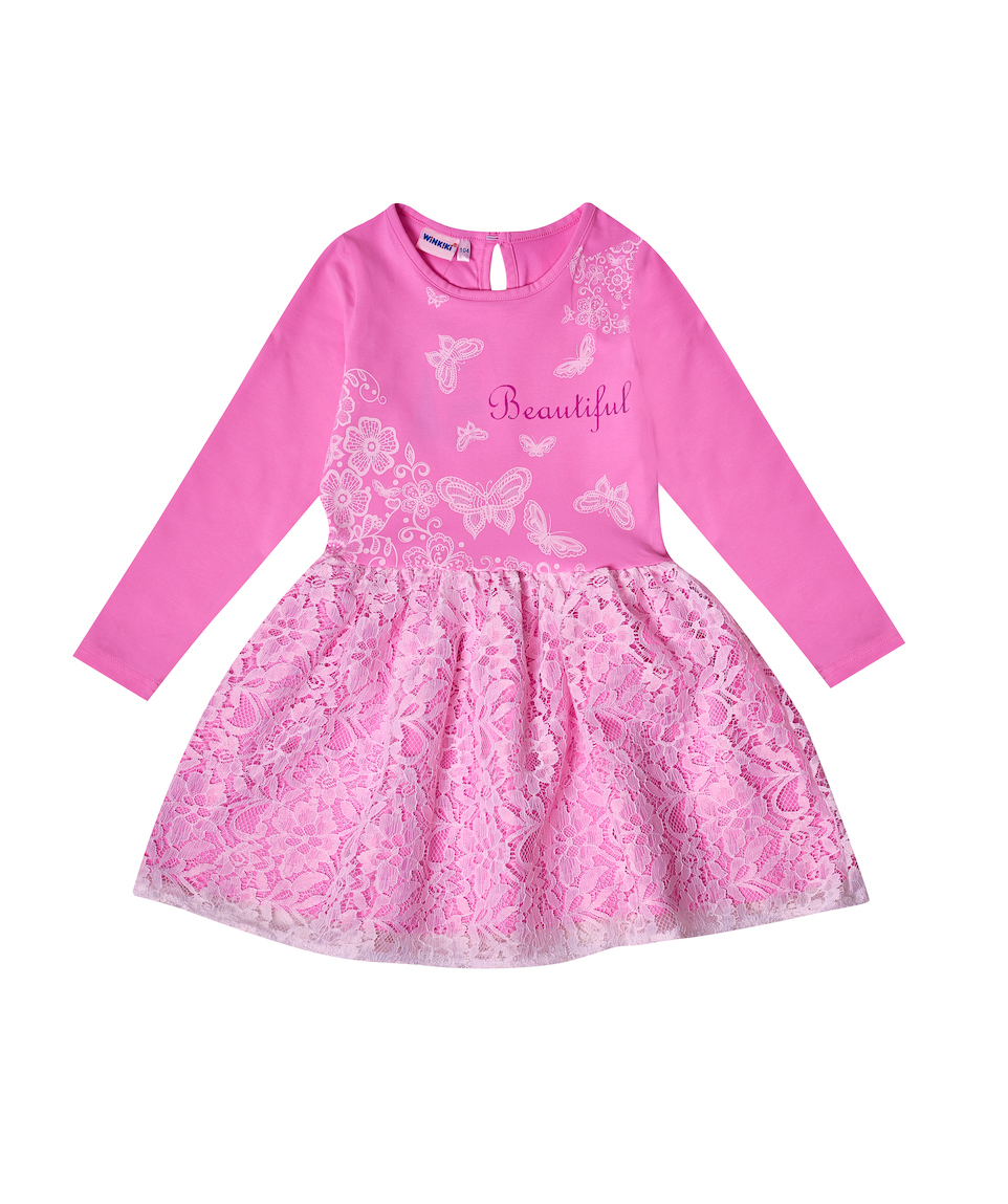 Dívčí šaty - Winkiki WKG 92565, světle růžová Barva: Růžová, Velikost: 110