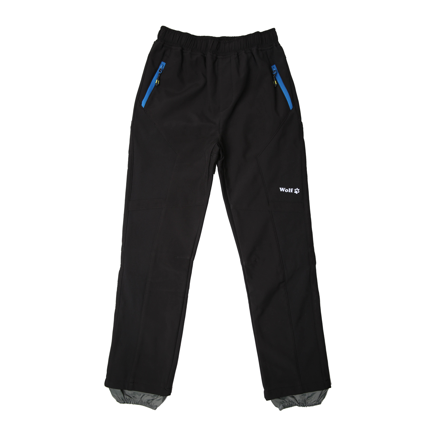 Levně Chlapecké softshellové kalhoty, zateplené - Wolf B2394, černá Barva: Černá