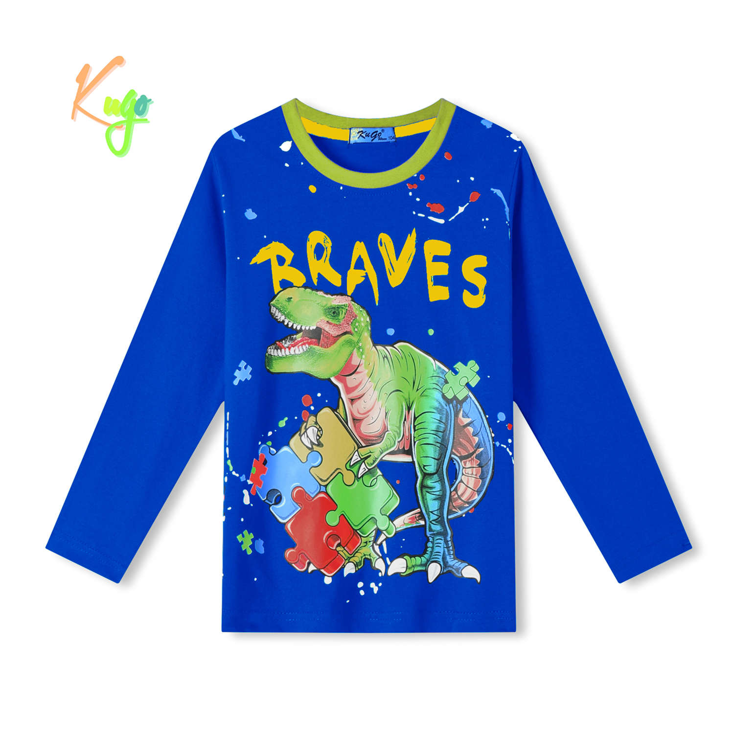 Chlapecké tričko - KUGO HC0756, modrá Barva: Modrá, Velikost: 116
