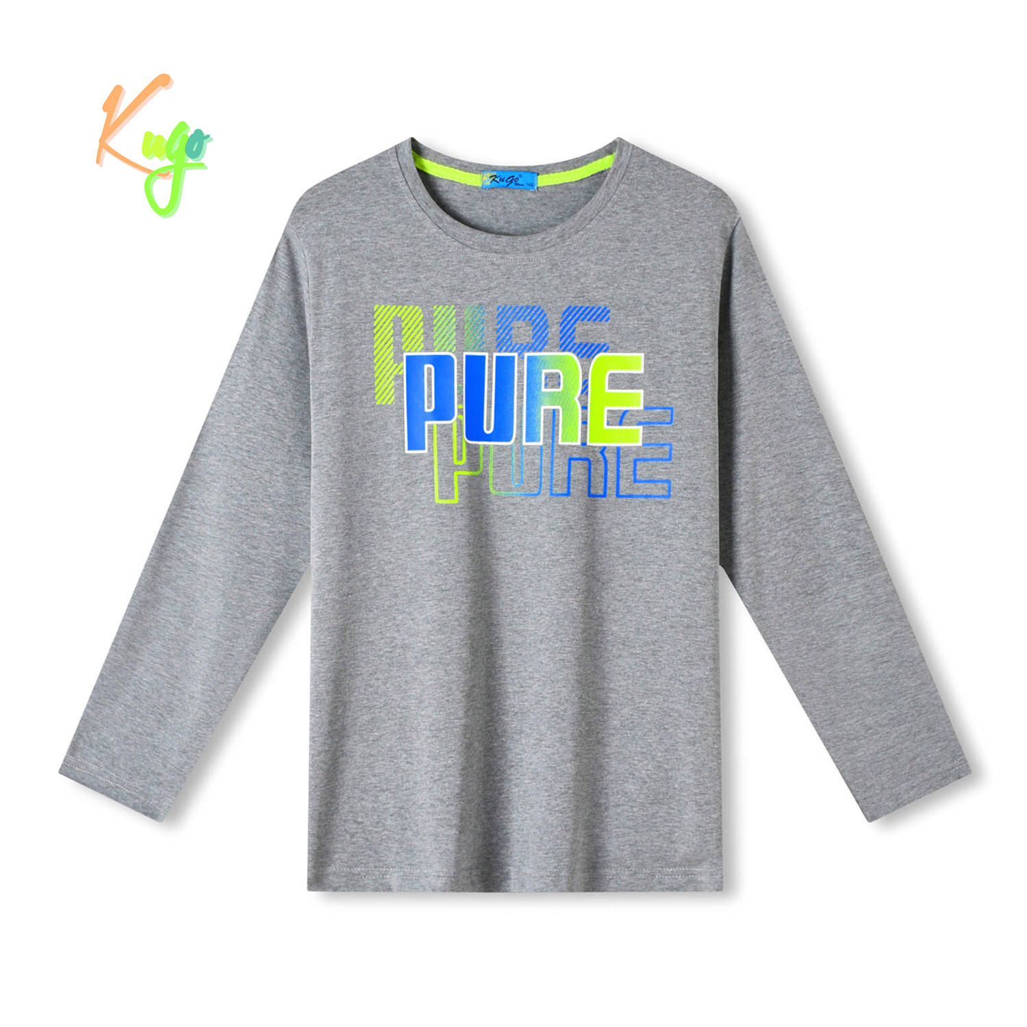Chlapecké tričko - KUGO HC0761, šedá Barva: Šedá, Velikost: 158