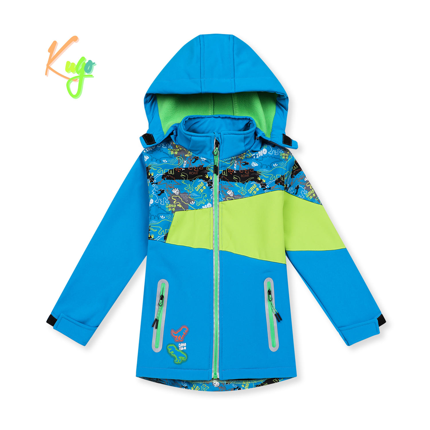 Chlapecká softshellová bunda, zateplená - KUGO HK5601, tyrkysová Barva: Tyrkysová, Velikost: 86
