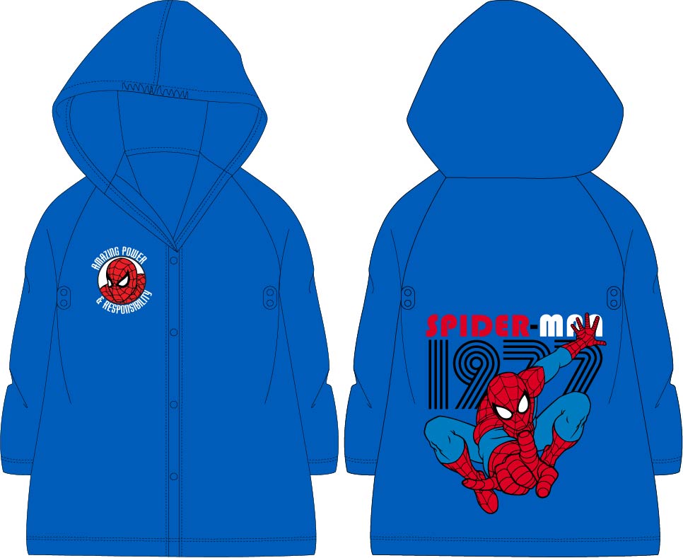 Spider Man - licence Chlapecká pláštěnka - Spider-Man 52281517, modrá Barva: Modrá, Velikost: 116-122