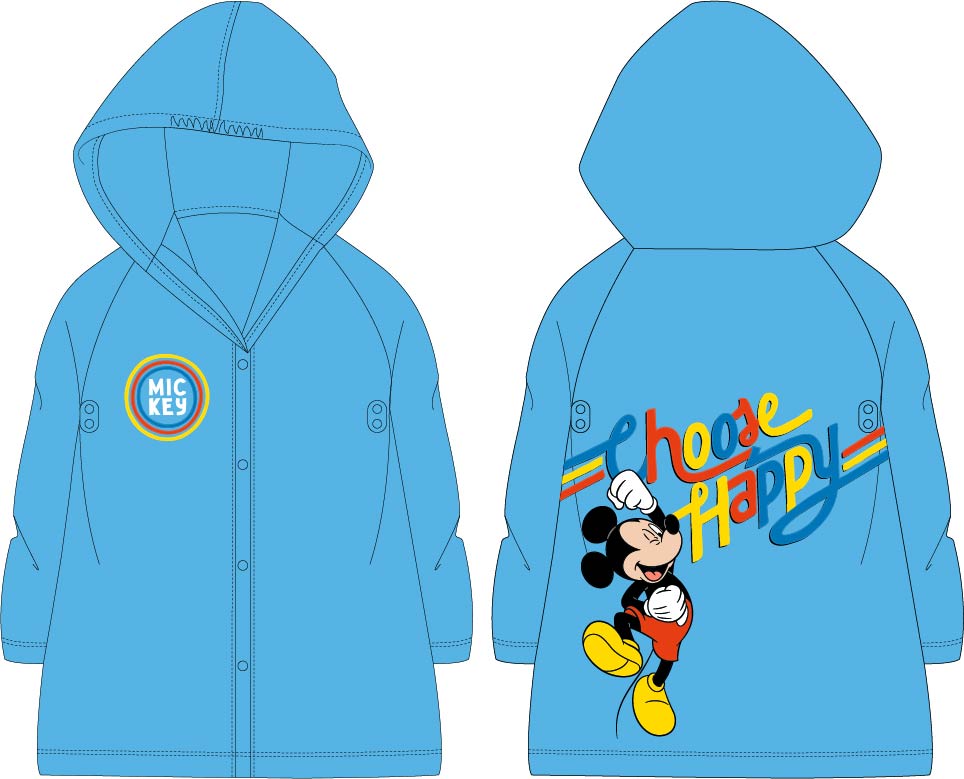 Mickey Mouse - licence Chlapecká pláštěnka - Mickey Mouse 5228B173, světle modrá Barva: Modrá světle, Velikost: 98-104