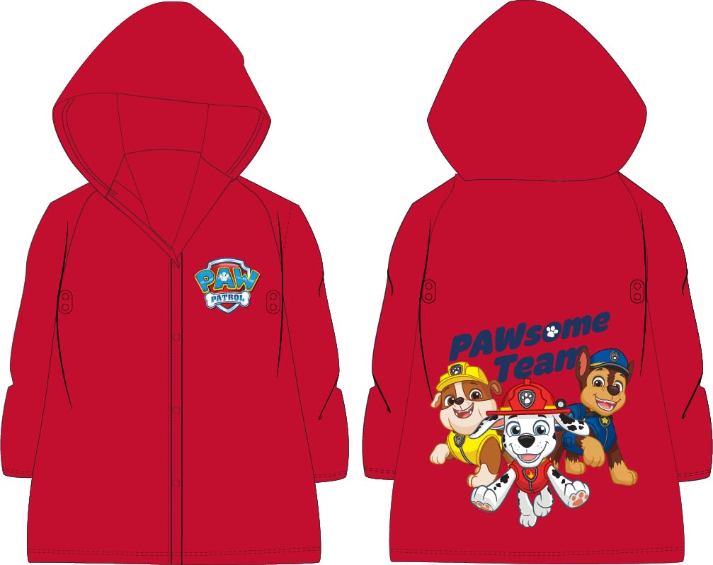 Levně Paw Patrol - Tlapková patrola -Licence Chlapecká pláštěnka - Paw Patrol 52281982, červená Barva: Červená