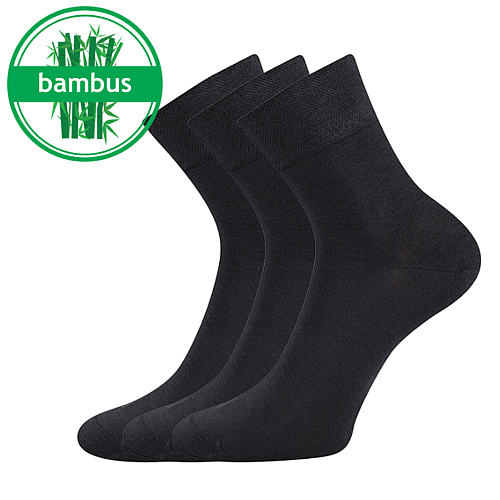 Levně Bambusové ponožky Lonka - Demi, tmavě šedá Barva: Šedá