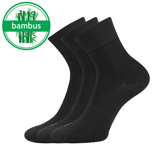 Levně Bambusové ponožky Lonka - Demi, černá Barva: Černá