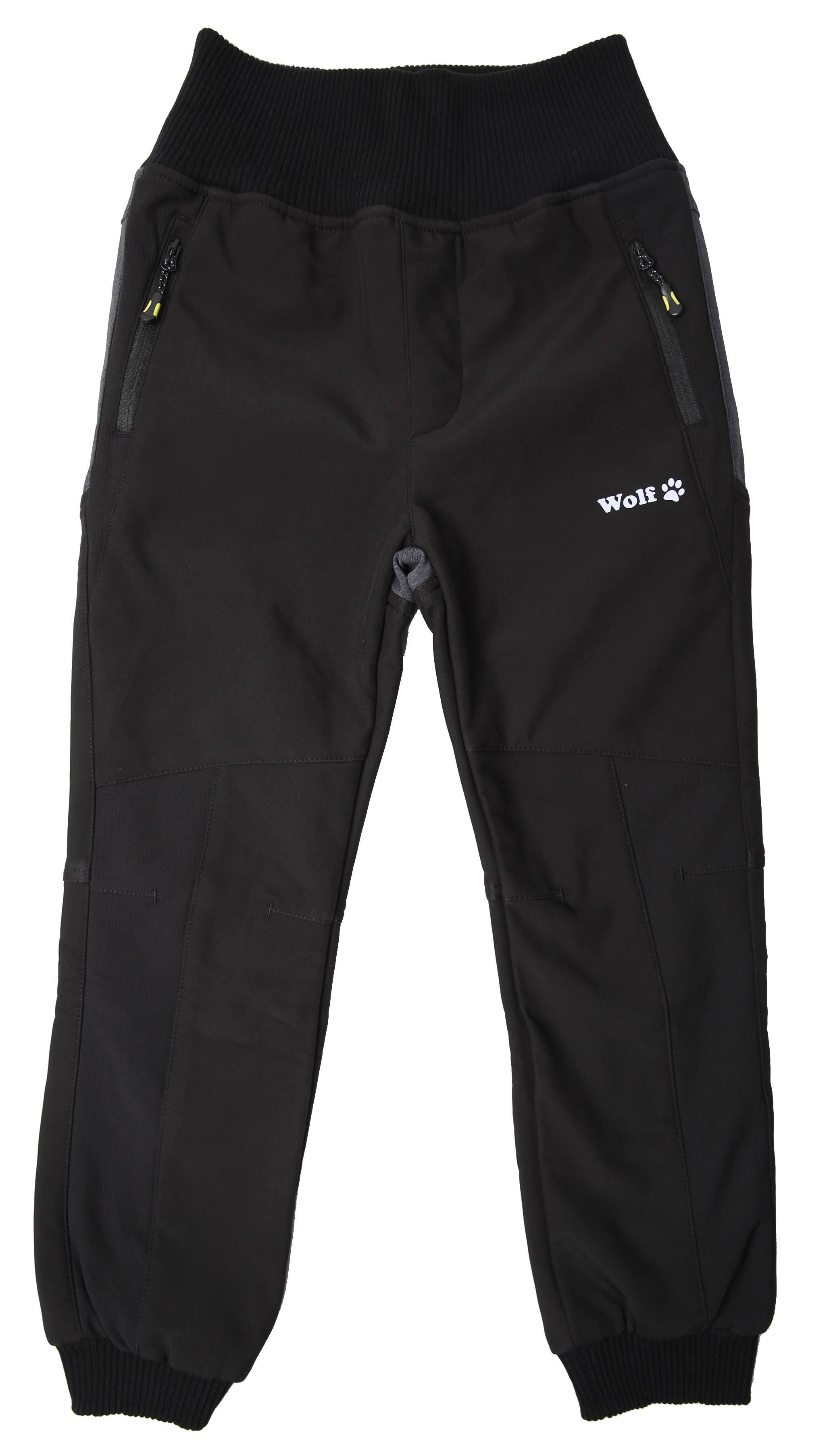 Chlapecké softshellové kalhoty, zateplené - Wolf B2399, černá Barva: Černá, Velikost: 98
