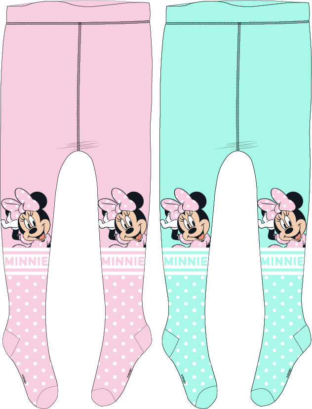 Minnie Mouse - licence Dívčí punčocháče - Minnie Mouse 5236A391, mentolová Barva: Zelinkavá, Velikost: 116-122