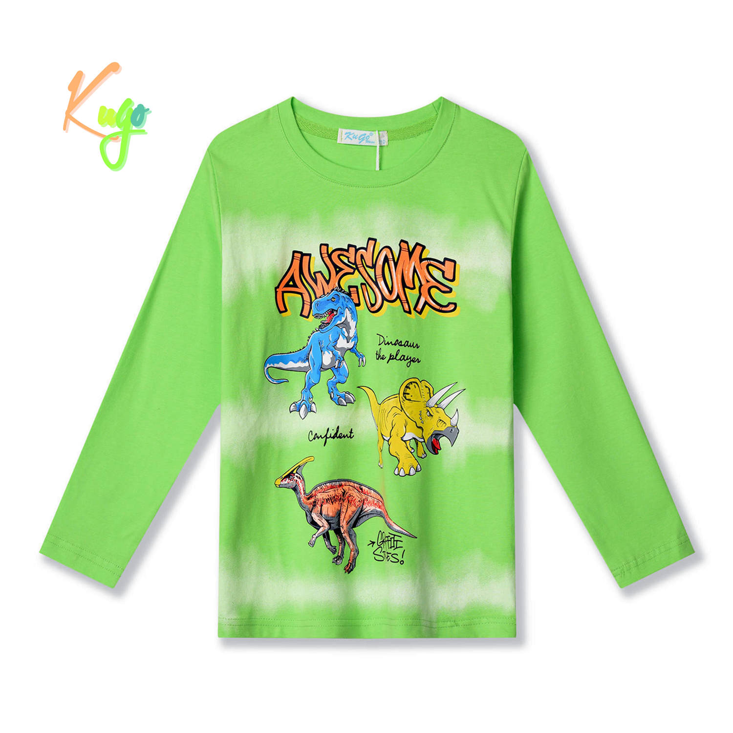 Chlapecké tričko - KUGO HC9306, zelinkavá Barva: Zelená, Velikost: 116