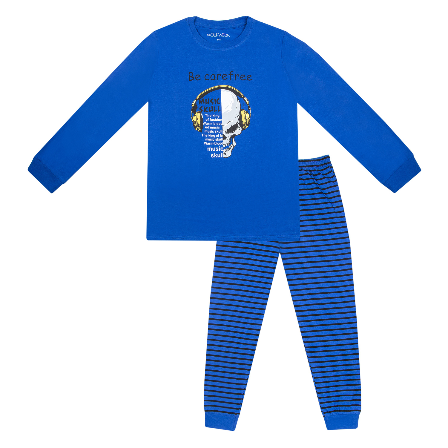 Levně Chlapecké pyžamo - Wolf S2356, modrá Barva: Modrá