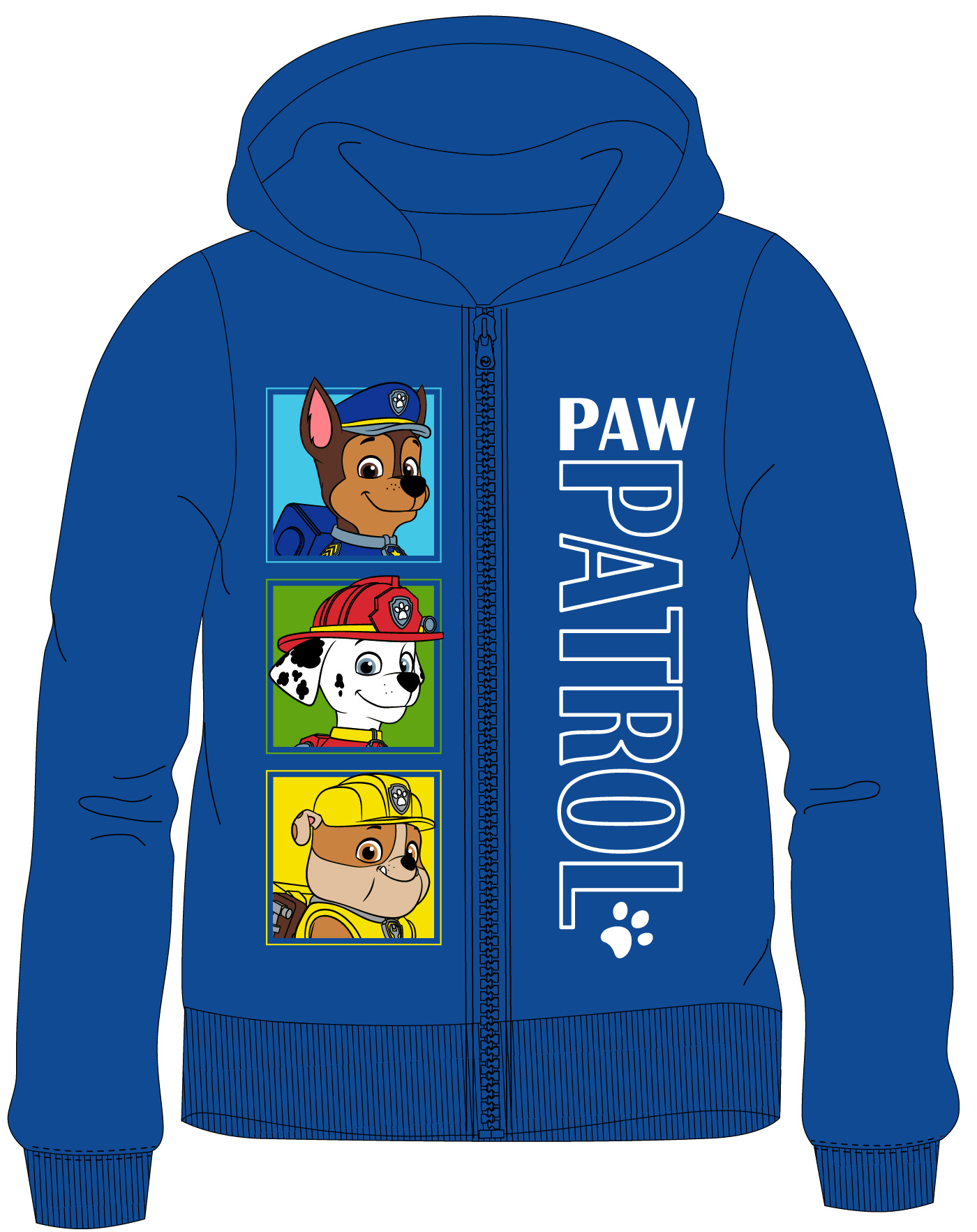 Paw Patrol - Tlapková patrola -Licence Chlapecká mikina - Paw Patrol 52182477, modrá Barva: Modrá, Velikost: 98-104