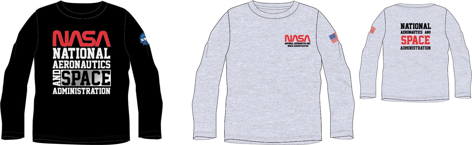 Levně Nasa - licence Chlapecké tričko - NASA 5202121, černá Barva: Černá