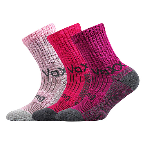 Levně Dívčí ponožky VoXX - Bomberik, růžová Barva: Růžová