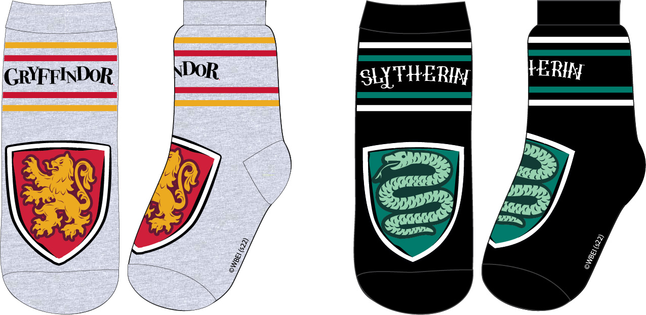 Harry Poter - licence Chlapecké ponožky - Harry Potter 5234280, černá / šedá Barva: Mix barev, Velikost: 27-30