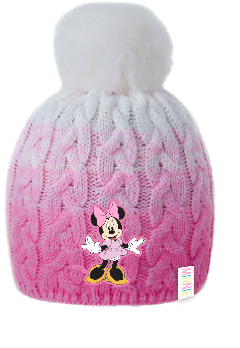 Levně Minnie Mouse - licence Dívčí čepice - Minnie Mouse 5239A850, růžová Barva: Růžová