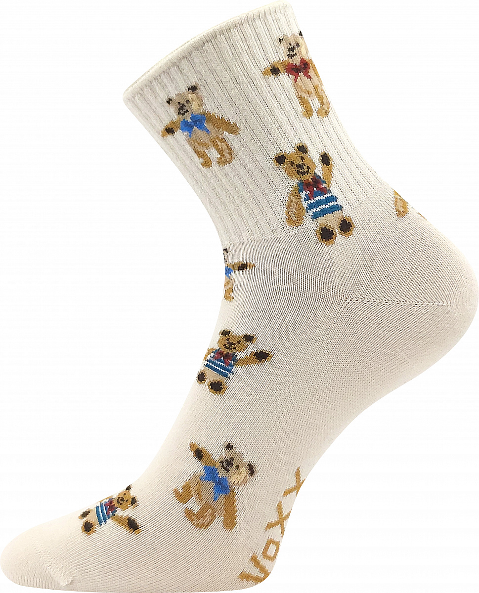Dámské ponožky VoXX - Agapi, medvědi, béžová Barva: Béžová, Velikost: 35-38