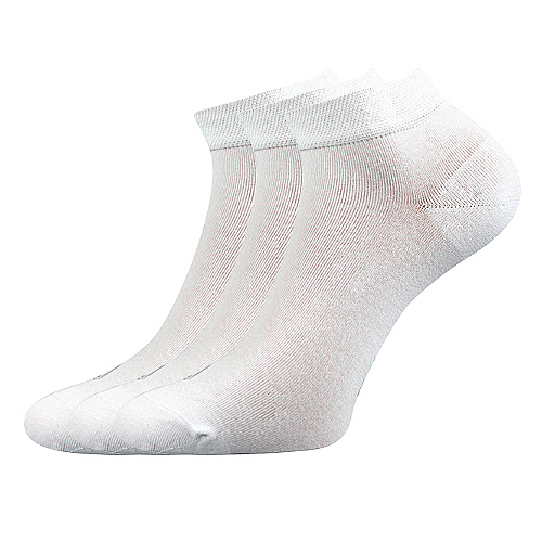 Levně Bambusové kotníkové ponožky Lonka - Desi, bílá Barva: Bílá