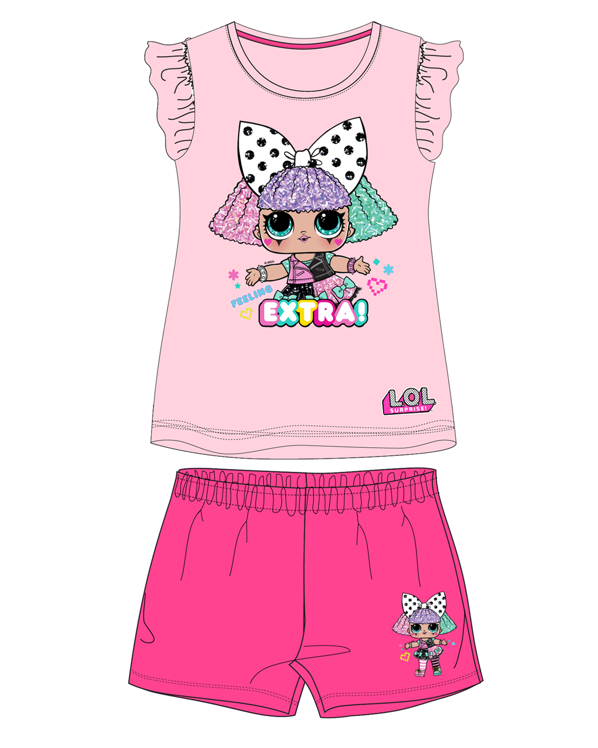 LOL. Surprise- licence Dívčí pyžamo - LOL.Surprise 5204303, růžová Barva: Růžová, Velikost: 98