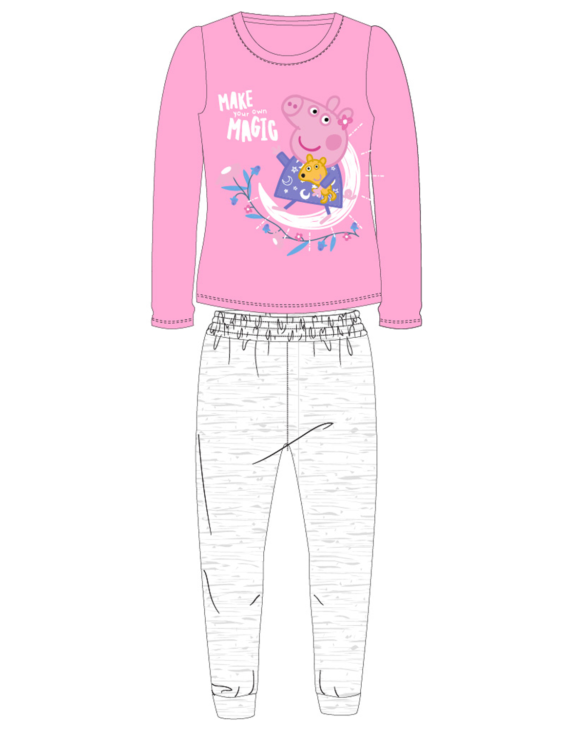 Prasátko Pepa - licence Dívčí pyžamo - Prasátko Peppa 5204888, růžová Barva: Růžová, Velikost: 92