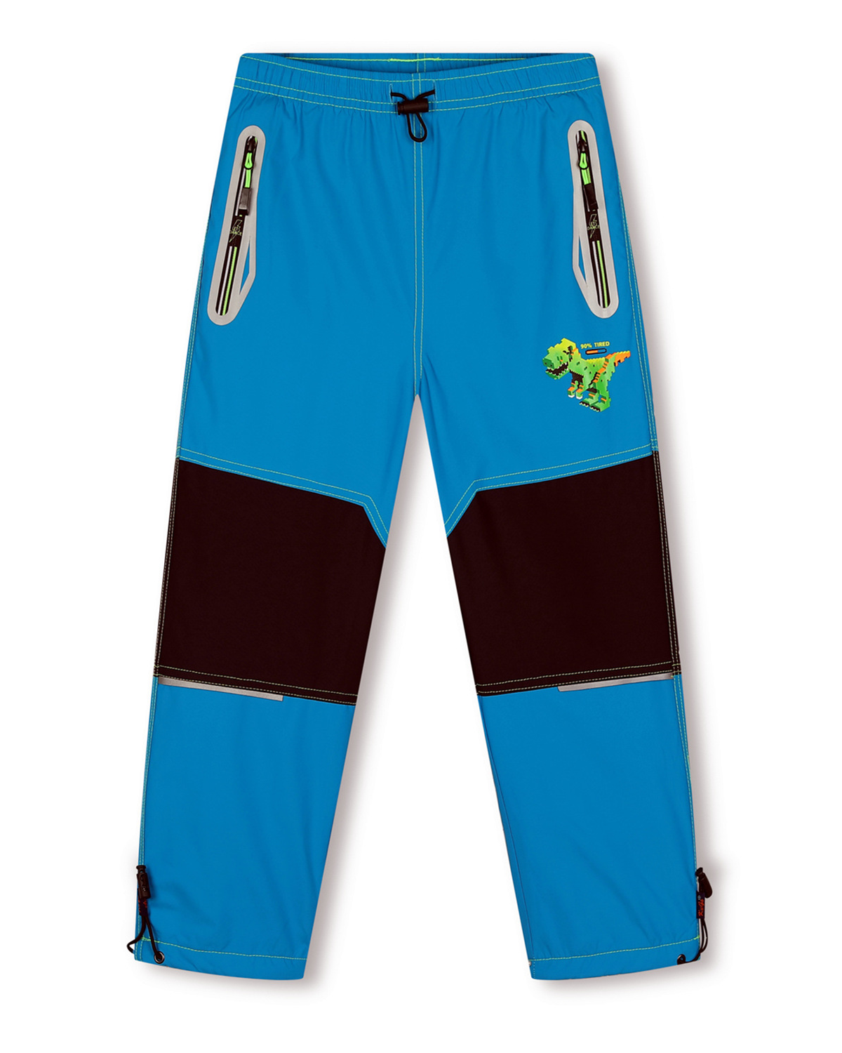 Chlapecké šusťákové kalhoty, zateplené - KUGO DK7129, tyrkysová Barva: Tyrkysová, Velikost: 116