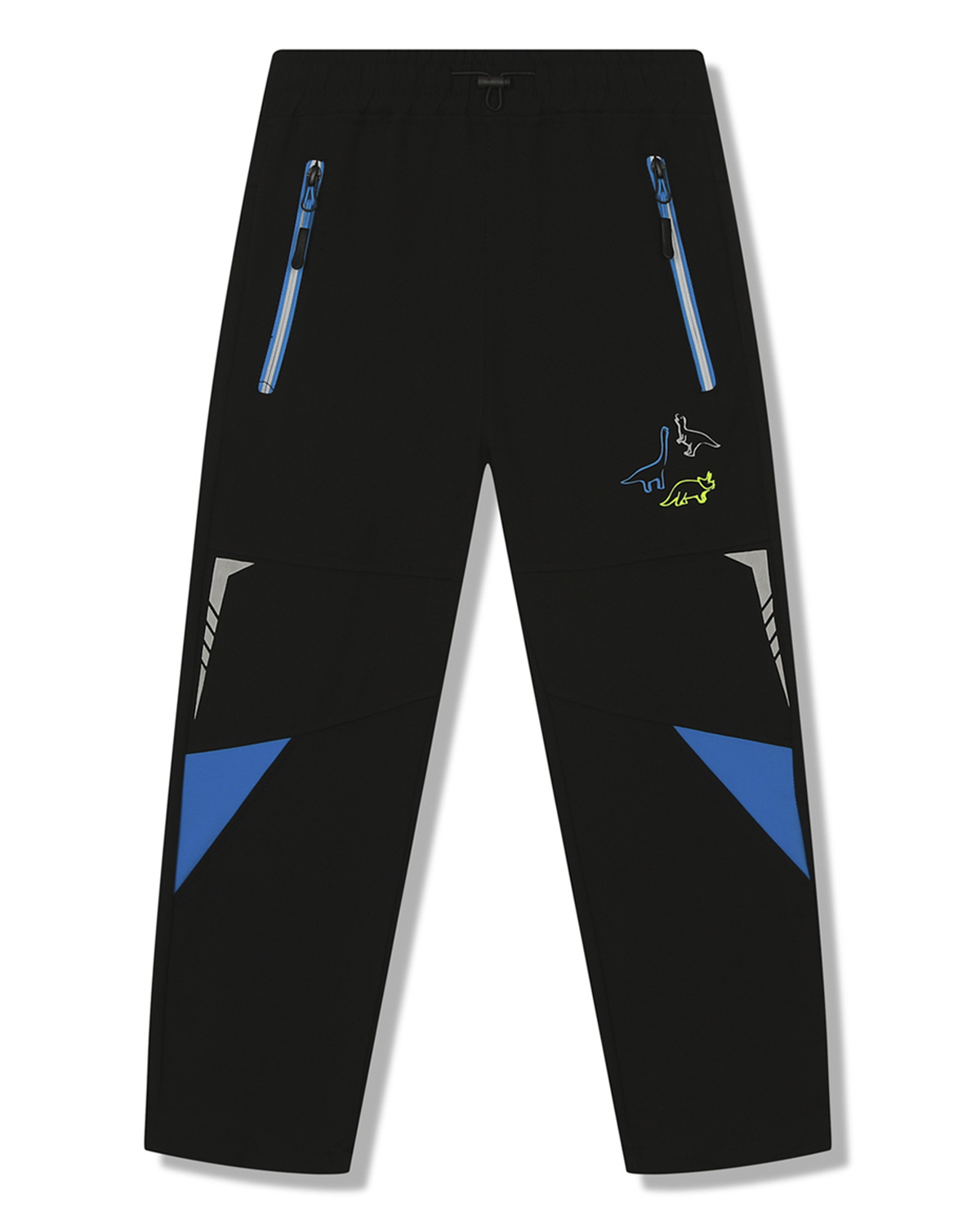 Chlapecké softshellové kalhoty, zateplené - KUGO HK8623, černá / modrá aplikace Barva: Černá, Velikost: 122