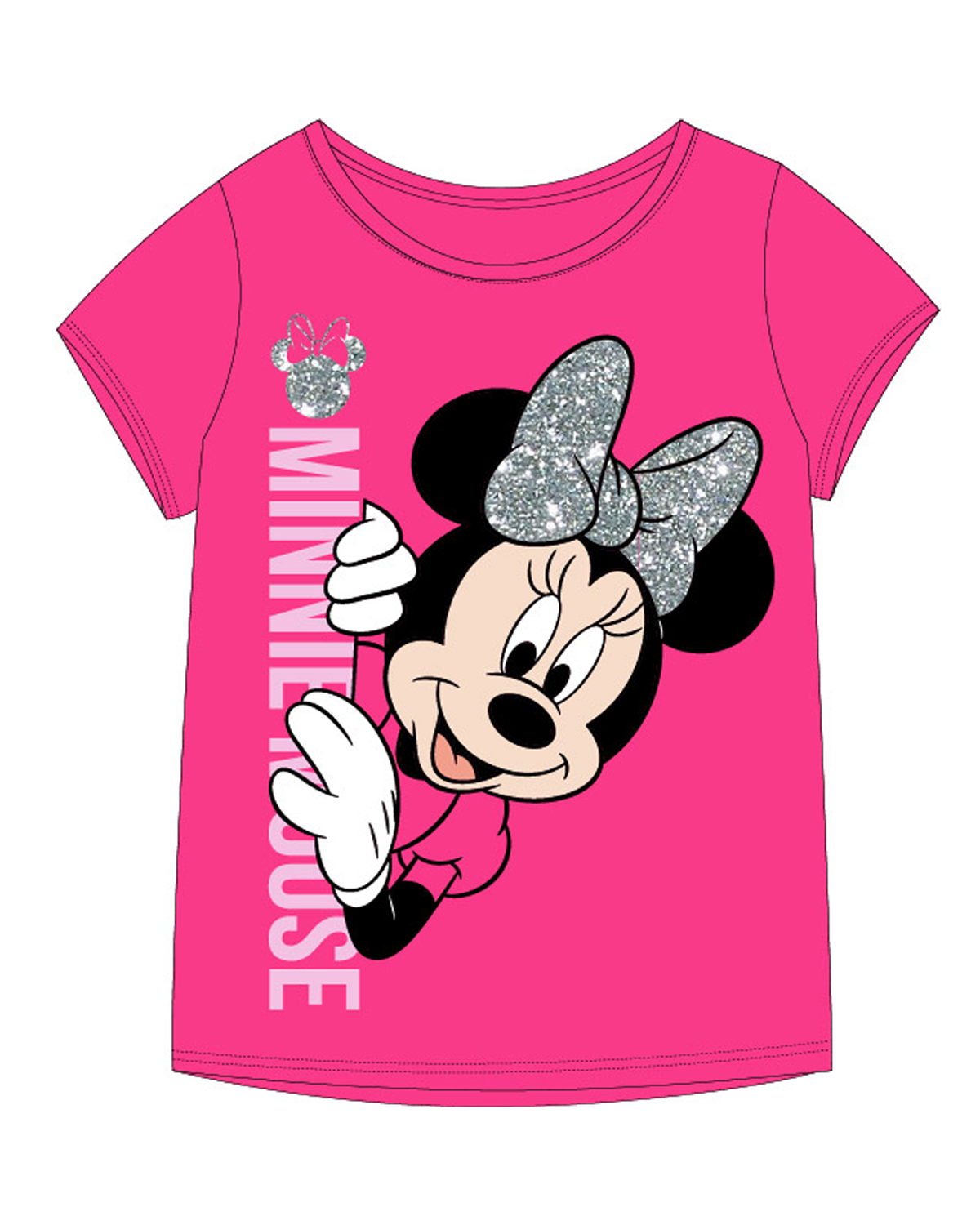 Minnie Mouse - licence Dívčí tričko - Minnie Mouse 52029490KOM, růžová Barva: Růžová, Velikost: 128