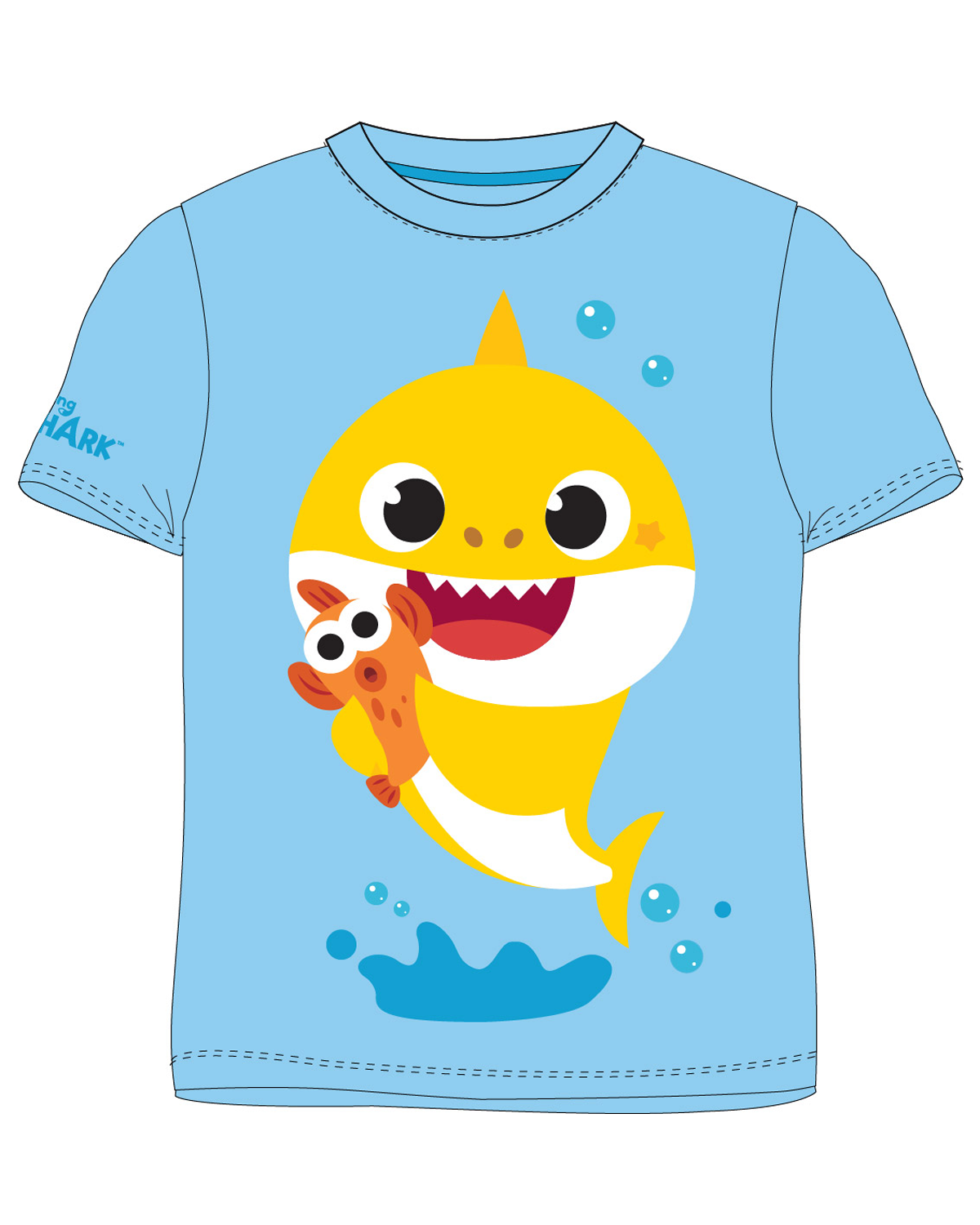 Levně Chlapecké tričko - Baby Shark 5202023, světle modrá Barva: Modrá
