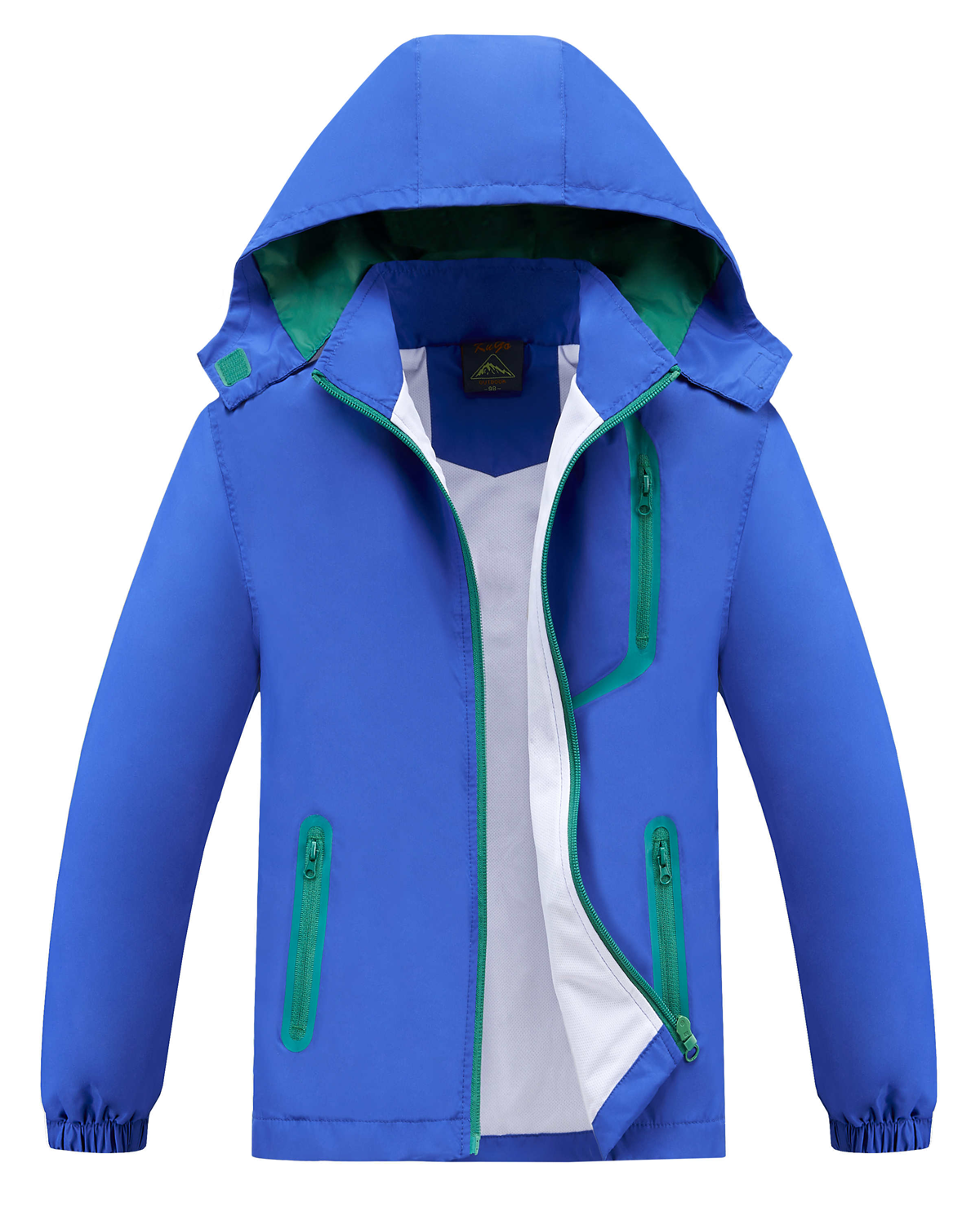 Chlapecká jarní, podzimní bunda - KUGO B2867, modrá Barva: Modrá, Velikost: 152