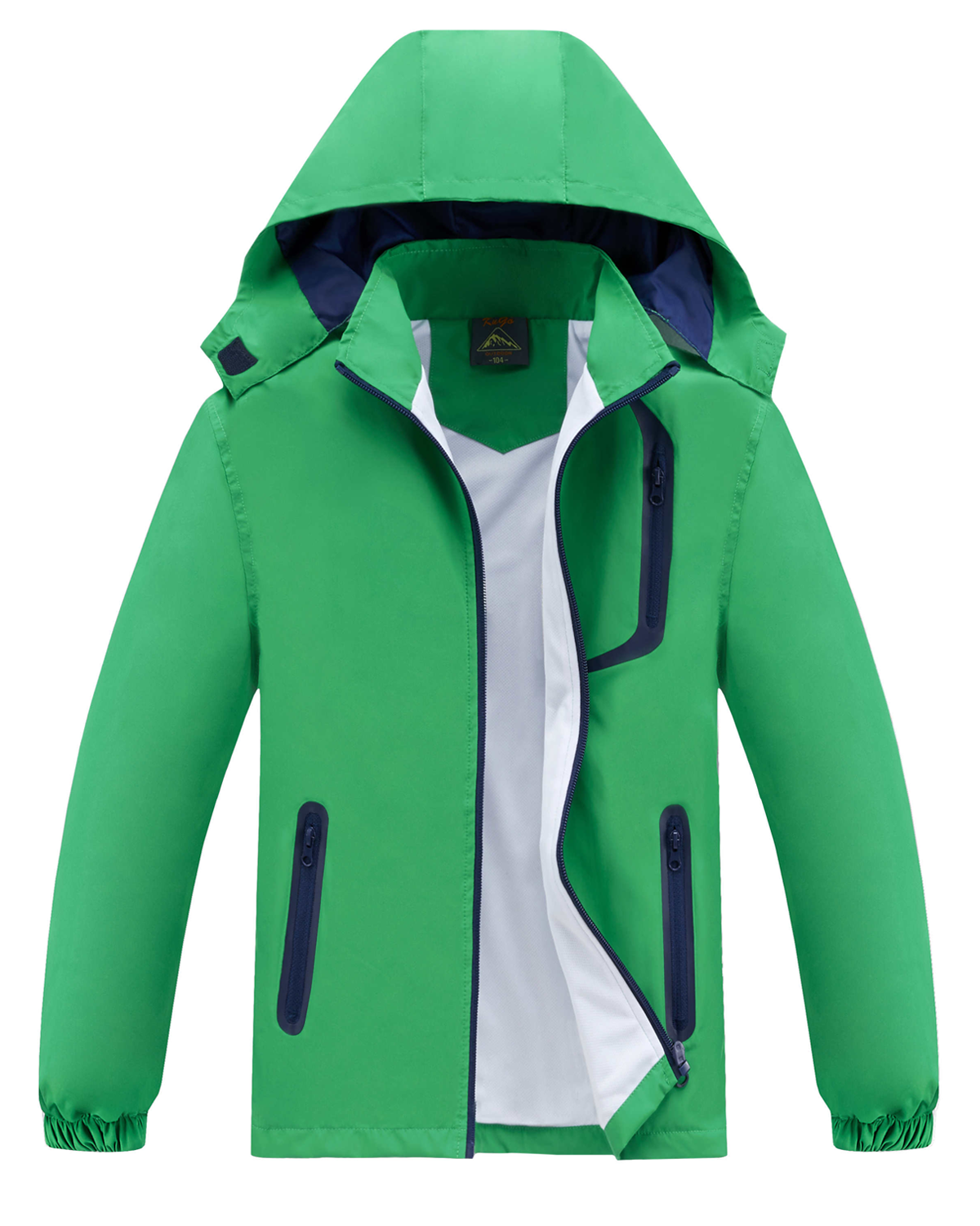 Levně Chlapecká jarní, podzimní bunda - KUGO B2868, zelená Barva: Zelená
