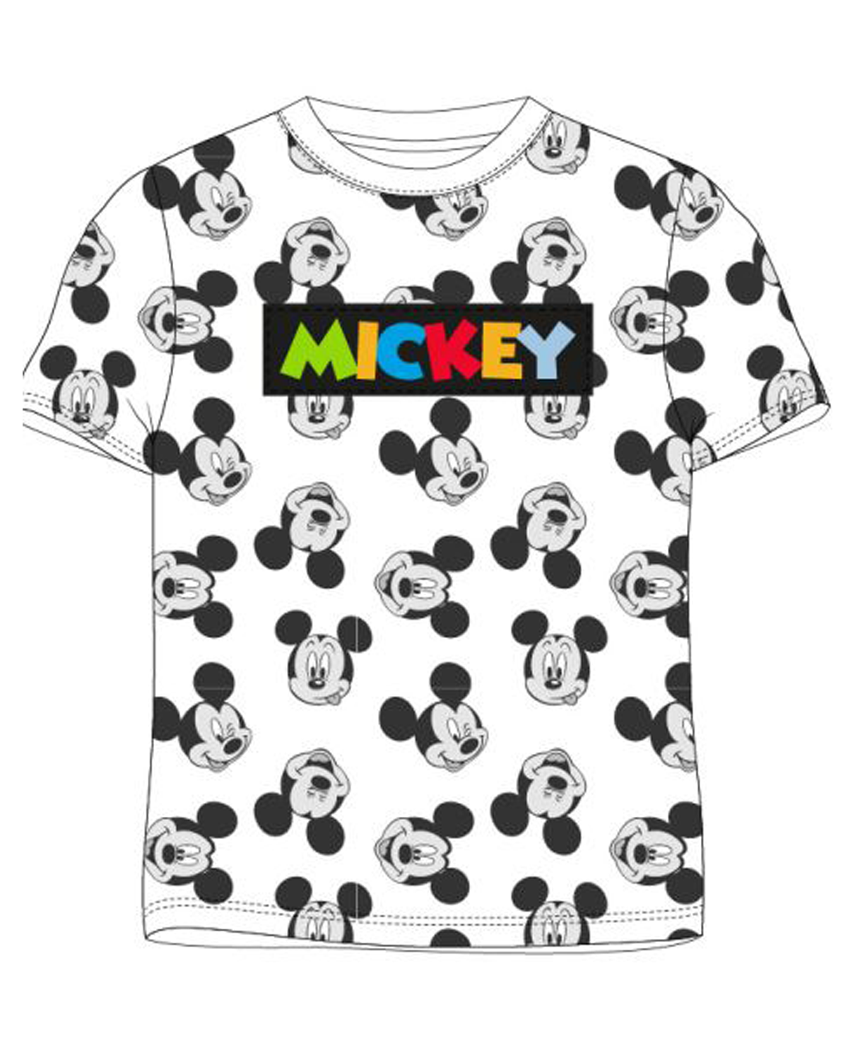 Levně Mickey Mouse - licence Chlapecké tričko - Mickey Mouse 5202A083NI, bílá Barva: Bílá