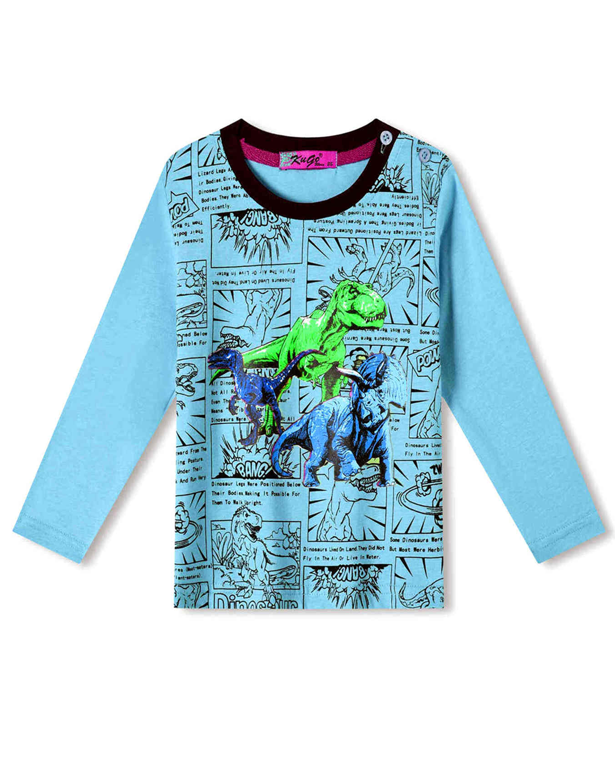 Chlapecké tričko - KUGO HC0751, modrá Barva: Tyrkysová, Velikost: 80