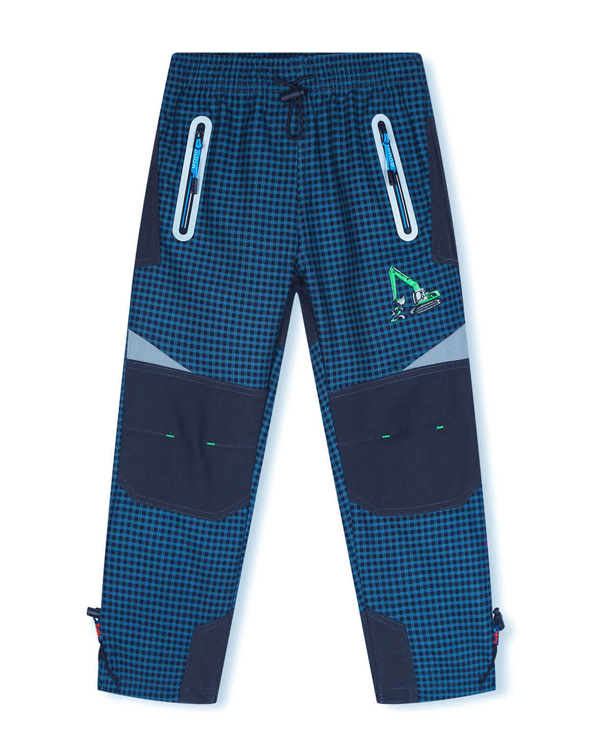 Chlapecké outdoorové kalhoty - KUGO G9650, tyrkysová / signální zipy Barva: Tyrkysová, Velikost: 110
