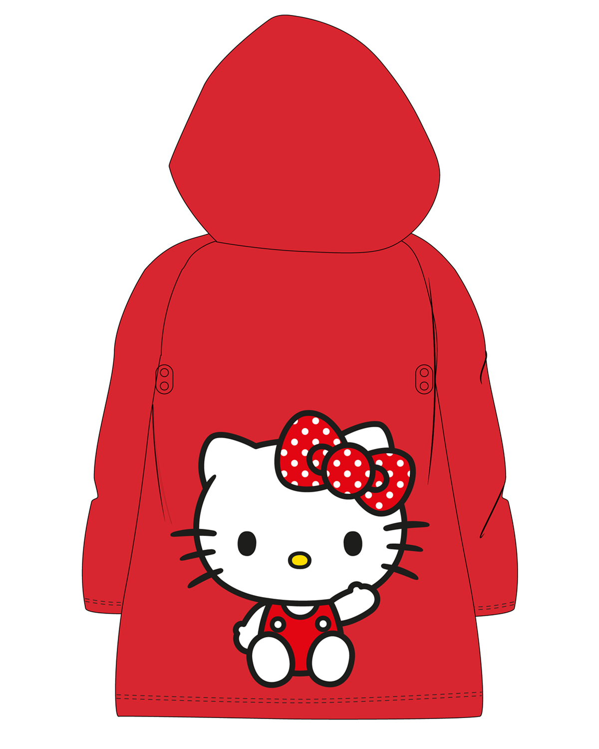 Hello Kitty - licence Dívčí pláštěnka - Hello Kitty 52282328, červená Barva: Červená, Velikost: 110-116