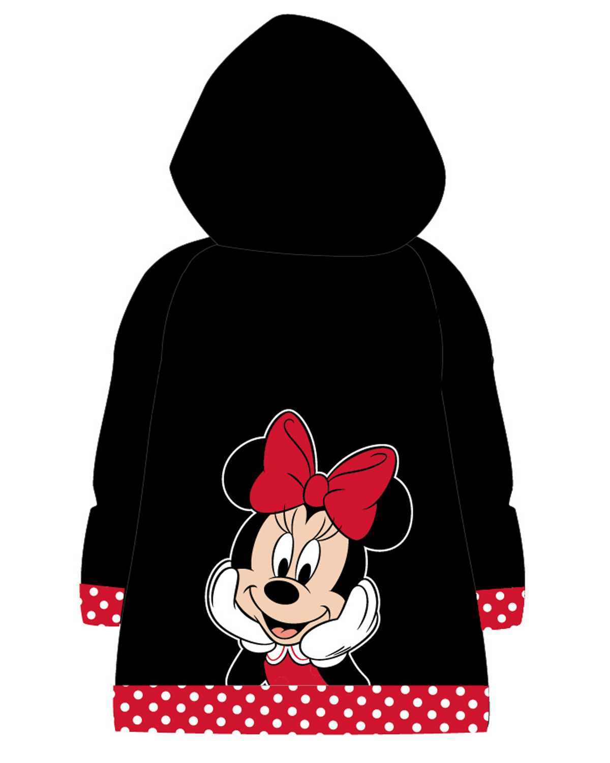 Minnie Mouse - licence Dívčí pláštěnka - Minnie Mouse 52289467, černá Barva: Černá, Velikost: 104-110