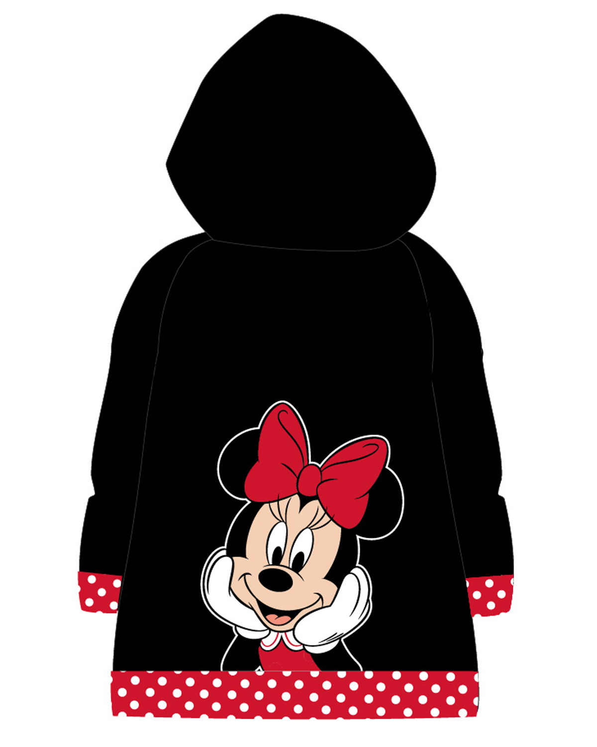 Levně Minnie Mouse - licence Dívčí pláštěnka - Minnie Mouse 52289467, černá Barva: Černá