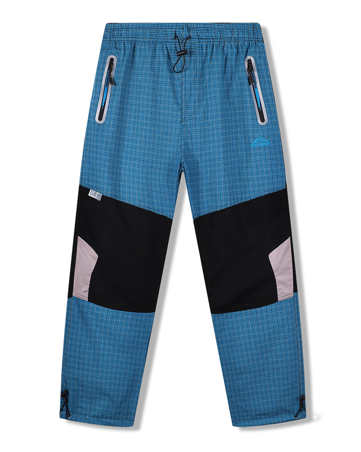 Pánské plátěné kalhoty - KUGO FK7610, tyrkysová Barva: Tyrkysová, Velikost: XL