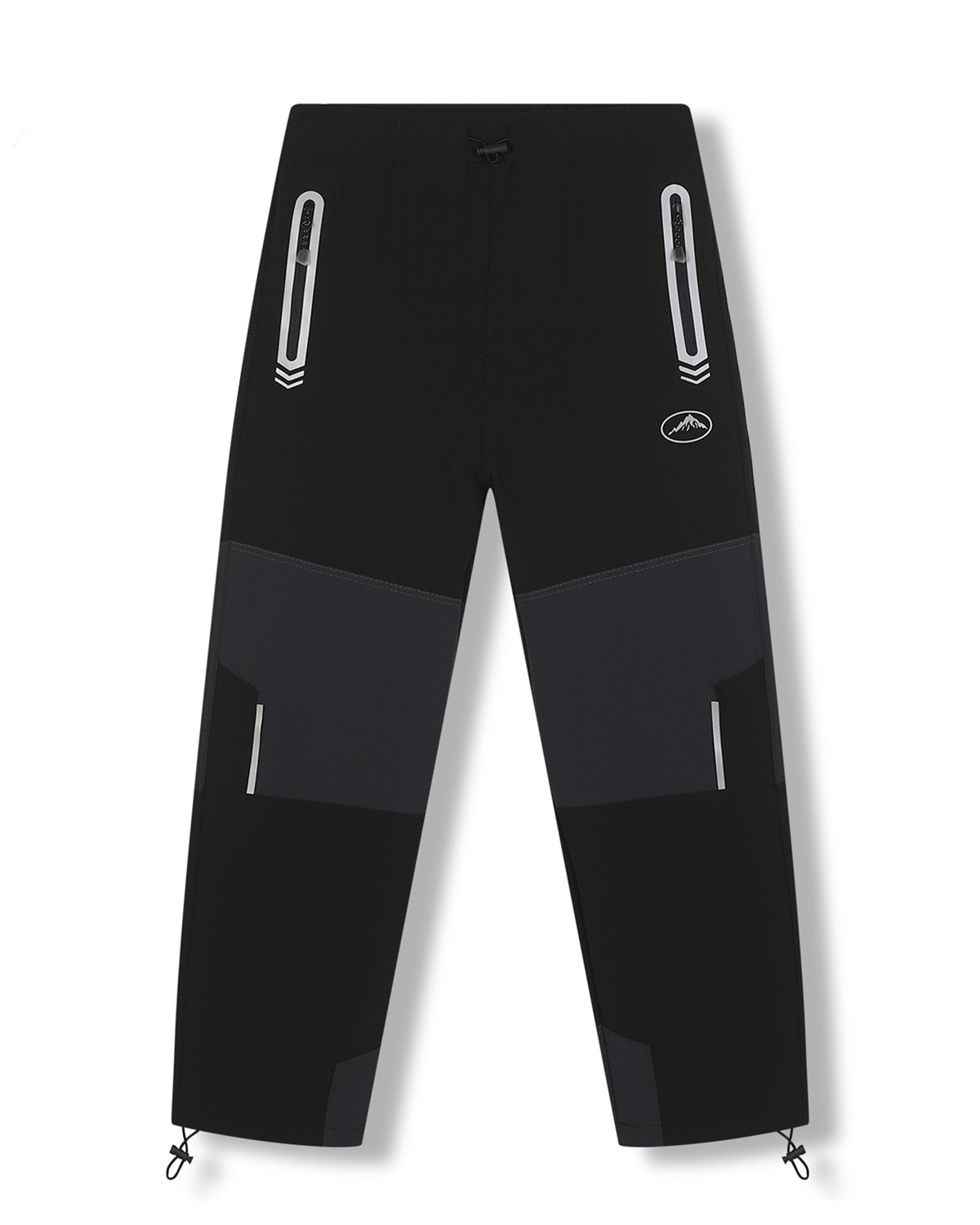 Chlapecké softshellové kalhoty - KUGO HK7586, černá / šedá kolena Barva: Černá, Velikost: 146
