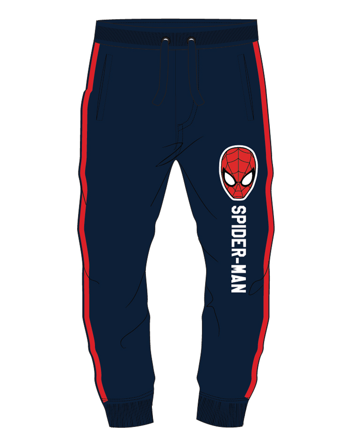 Spider Man - licence Chlapecké tepláky - Spider-Man 52111245, tmavě modrá Barva: Modrá tmavě, Velikost: 128