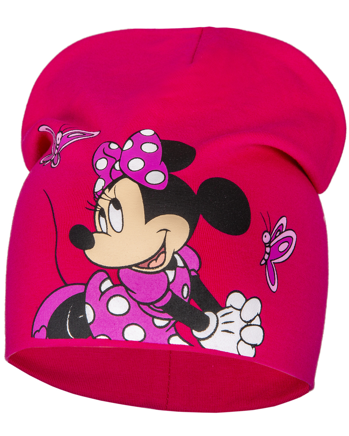 Levně Minnie Mouse - licence Dívčí čepice - Minnie Mouse 23-1146, sytě růžová Barva: Růžová