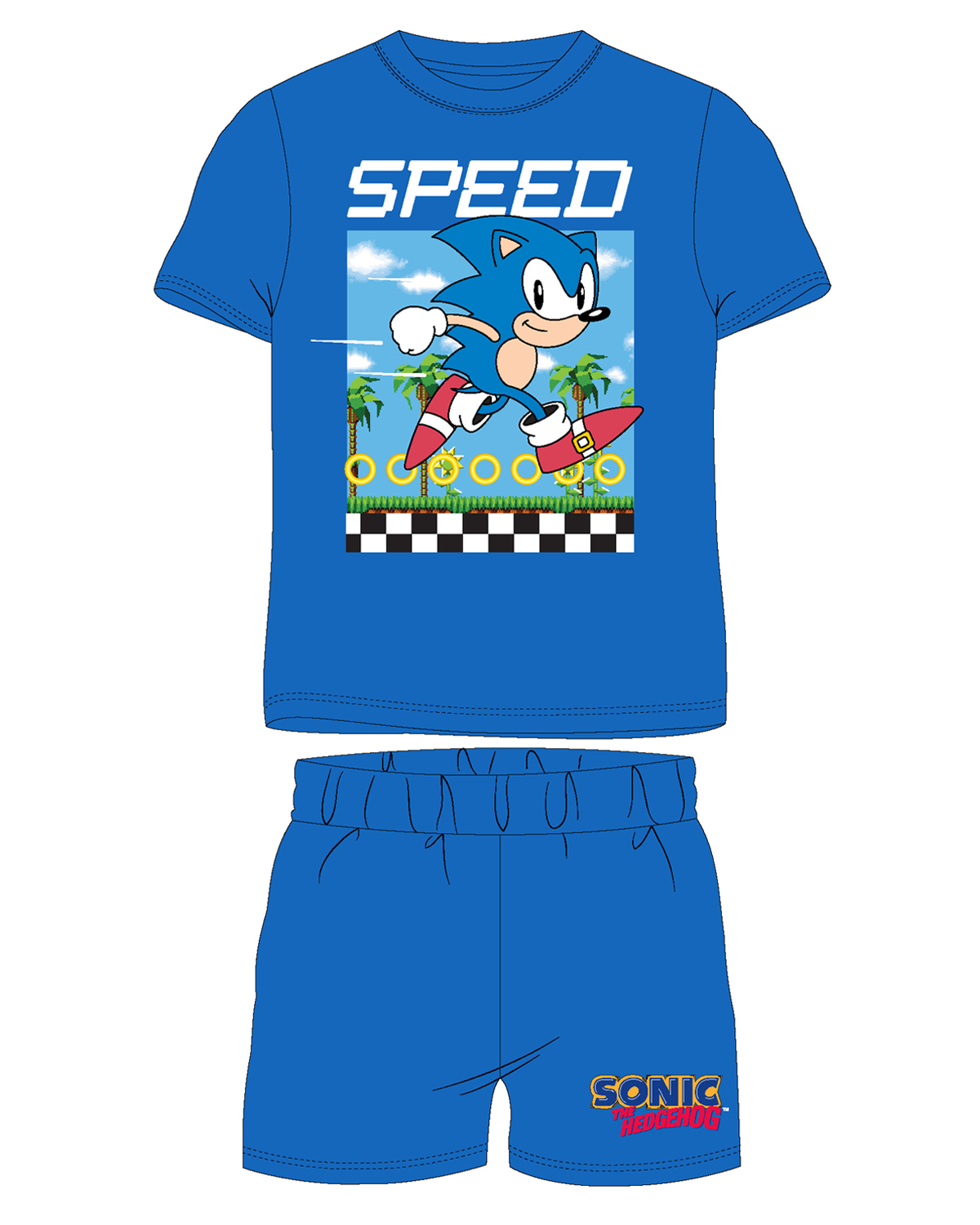 Ježek SONIC - licence Chlapecké pyžamo - Ježek Sonic 5204008W, modrá Barva: Modrá, Velikost: 116