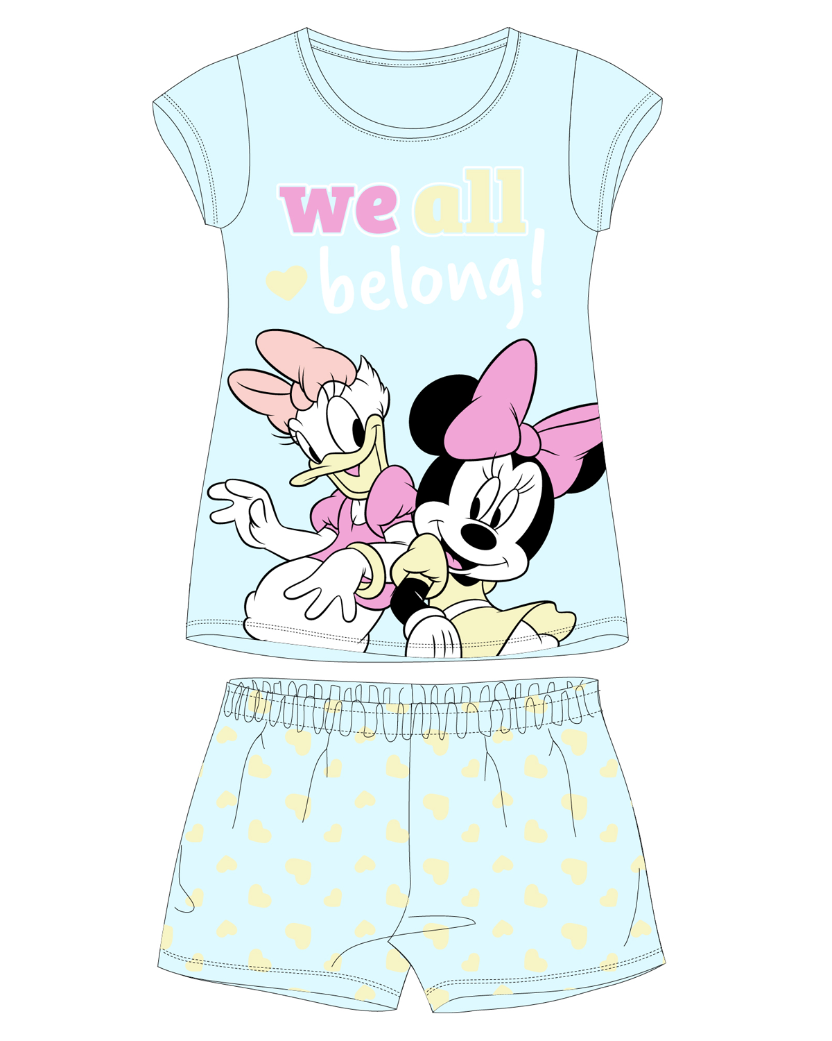 Minnie Mouse - licence Dívčí pyžamo - Minnie Mouse 5204B339W, mentolová Barva: Zelinkavá, Velikost: 116