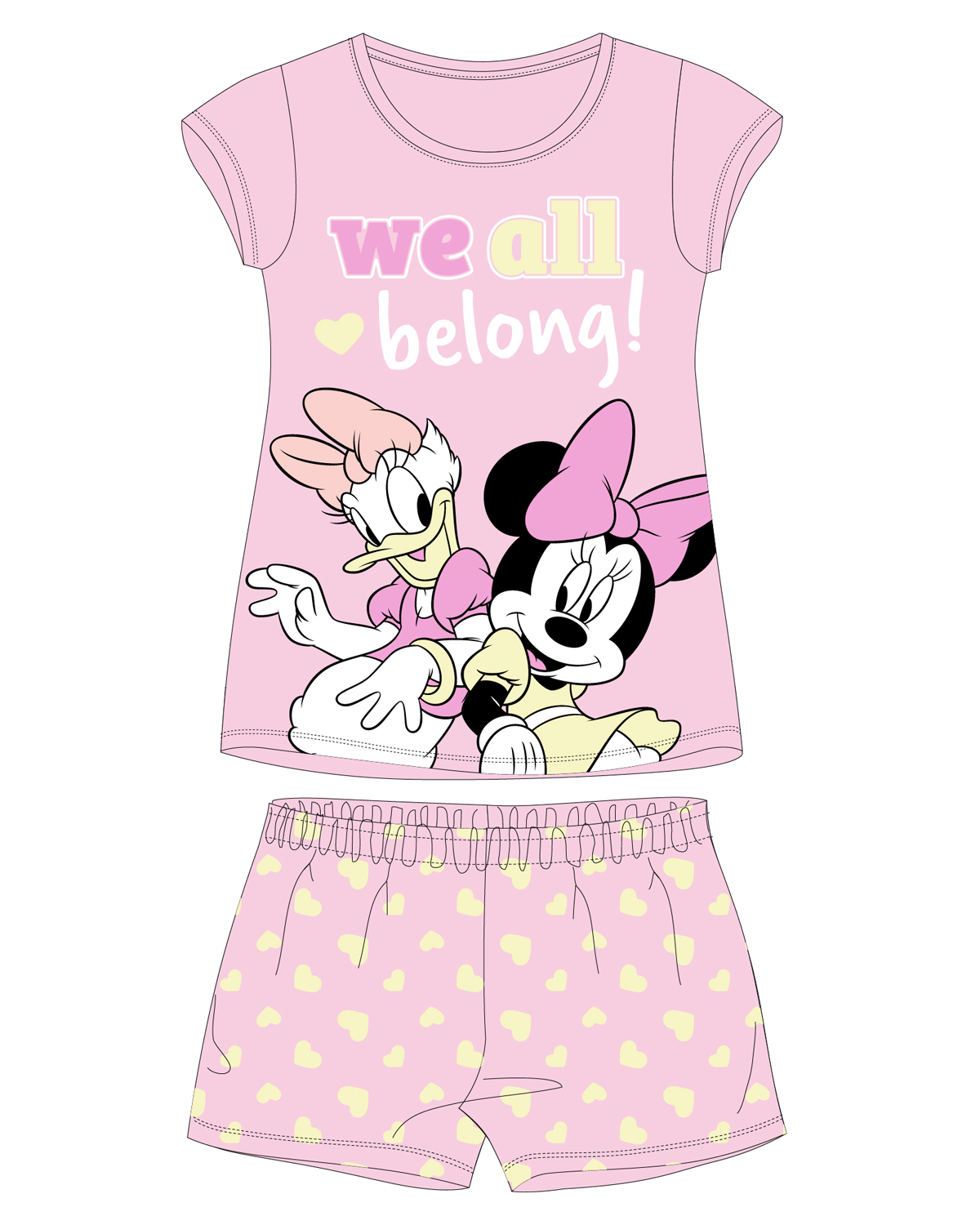 Levně Minnie Mouse - licence Dívčí pyžamo - Minnie Mouse 5204B339W, světle růžová Barva: Růžová světlejší