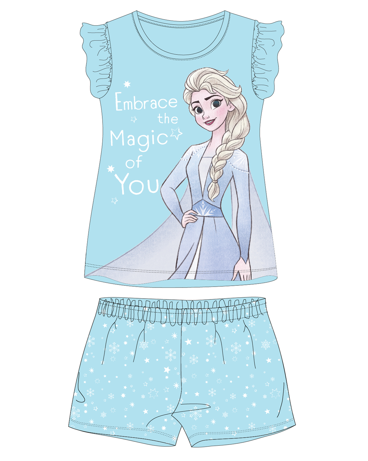 Frozen - licence Dívčí pyžamo - Frozen 5204B418W, světle modrá Barva: Modrá světle, Velikost: 92