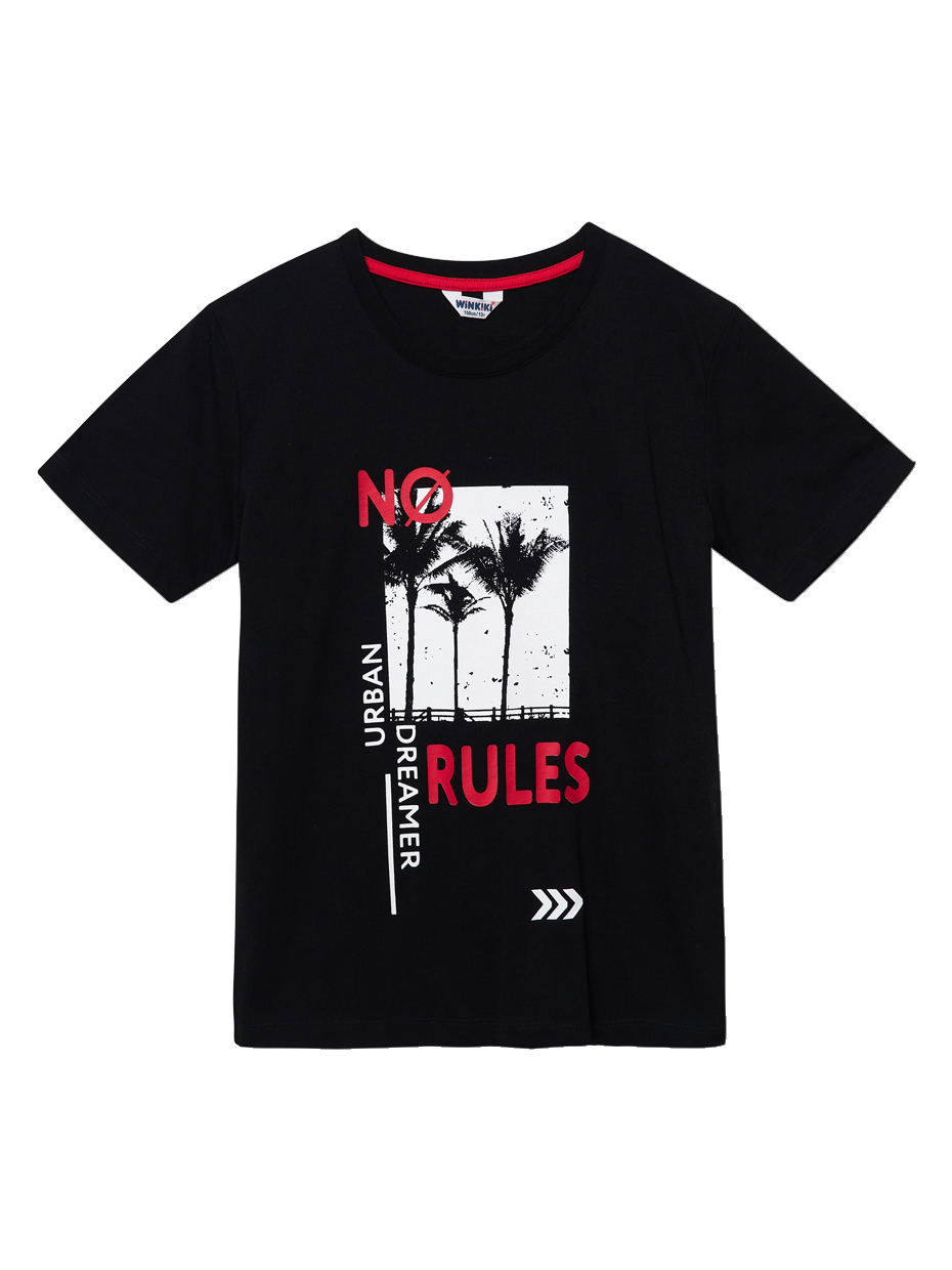 Chlapecké tričko - Winkiki WJB 31127, černá No Rules Barva: Černá, Velikost: 158