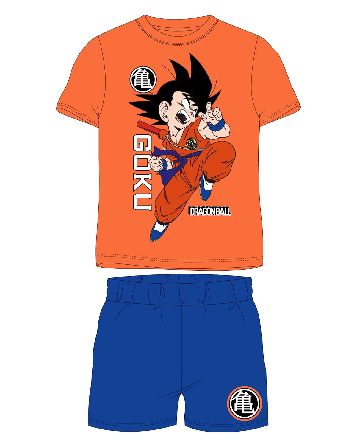 Dragon Ball - licence Chlapecké pyžamo - Dragon Ball 5204072, oranžová / modrá Barva: Oranžová, Velikost: 134