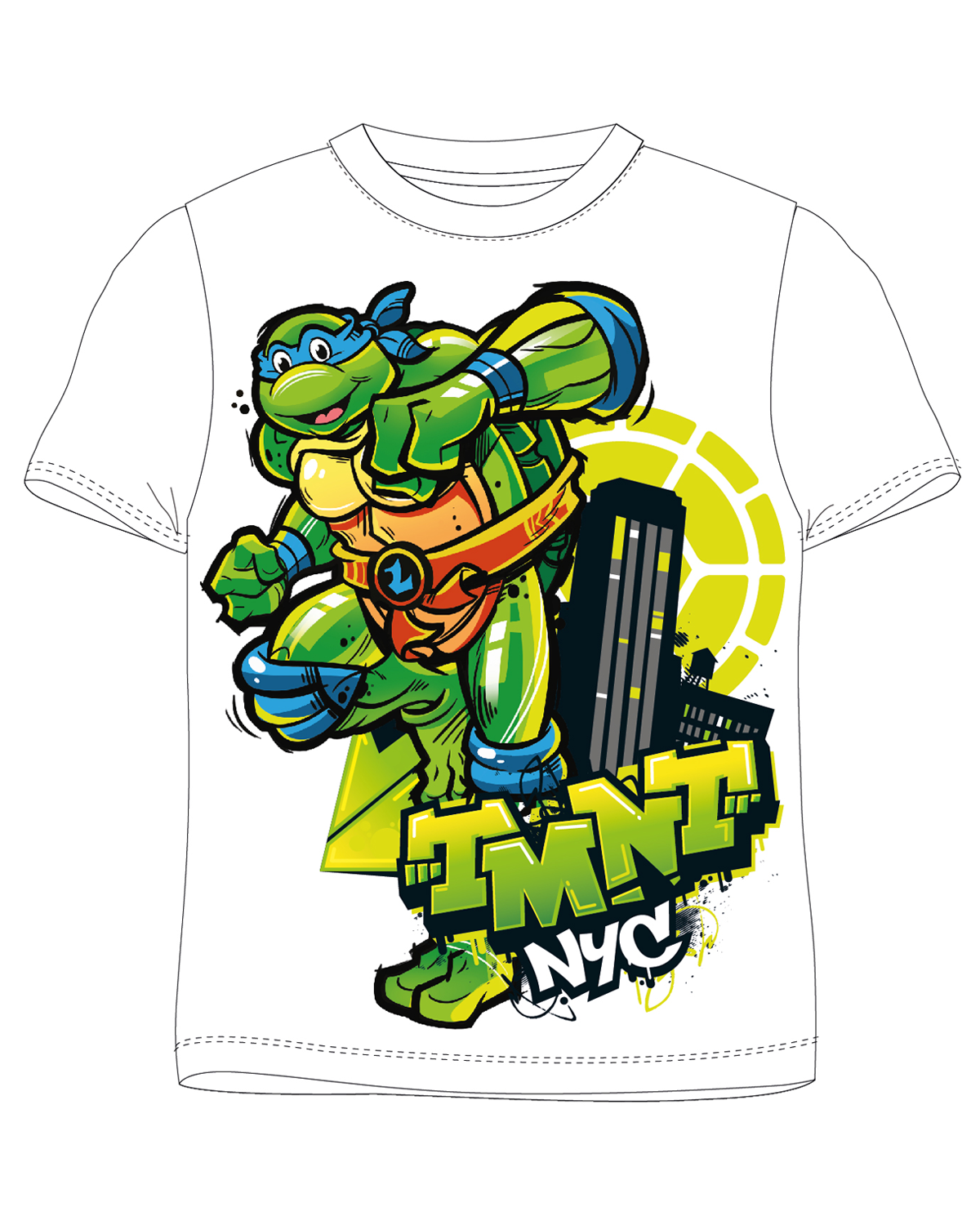 Želvy Ninja - licence Chlapecké tričko - Želvy Ninja 5202062, bílá Barva: Bílá, Velikost: 134