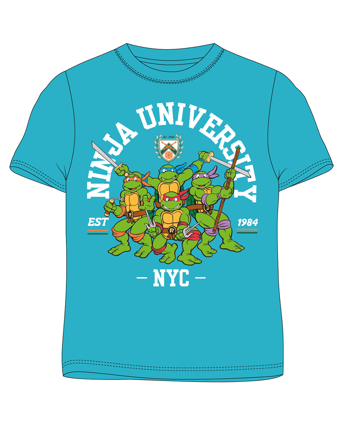 Želvy Ninja - licence Chlapecké tričko - Želvy Ninja 5202061, tyrkysová Barva: Tyrkysová, Velikost: 122